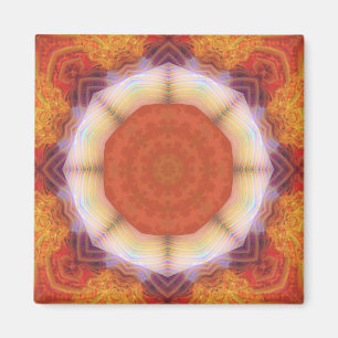 Sacred Geometric Fractal Mandala Magnet