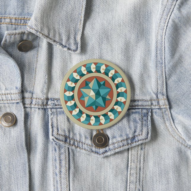 Sacred Geometry  7.5 Cm Round Badge (In Situ)