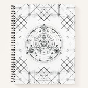 Sacred geometry and geometric alchemy design notebook