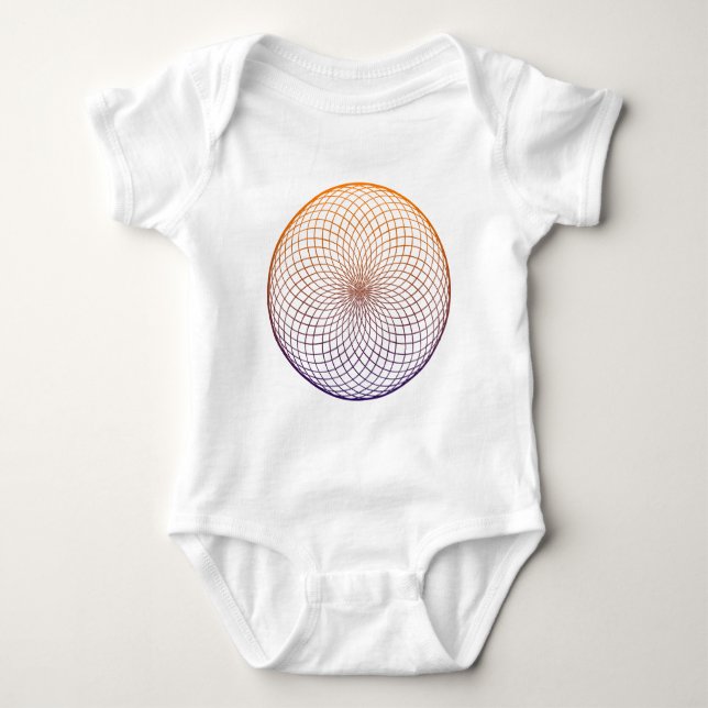 Sacred Geometry Baby Bodysuit (Front)