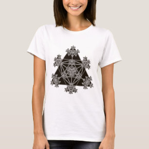 Sacred Geometry: Black Triangles: T-Shirt