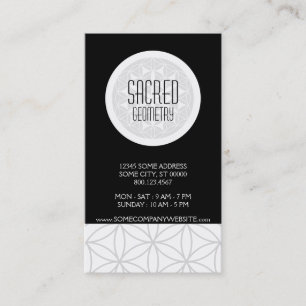 sacred geometry business card