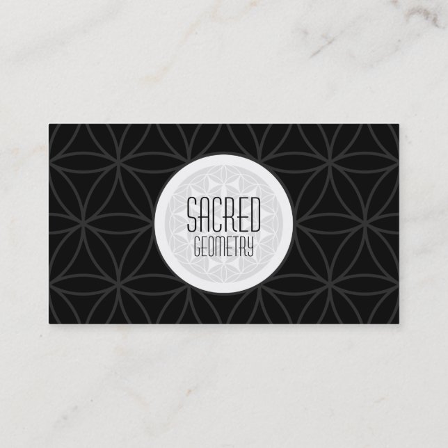 sacred geometry business card (Back)