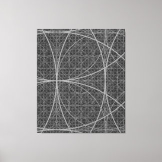 Sacred Geometry Circles Flower of Life Canvas Print