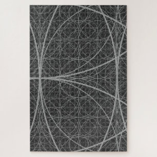 Sacred Geometry Circles Flower of Life Jigsaw Puzzle