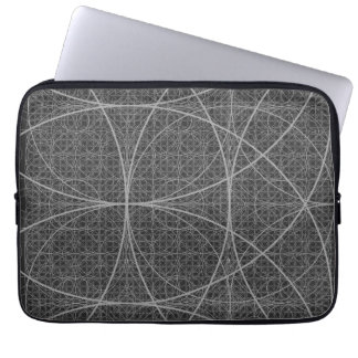 Sacred Geometry Circles Flower of Life Laptop Sleeve
