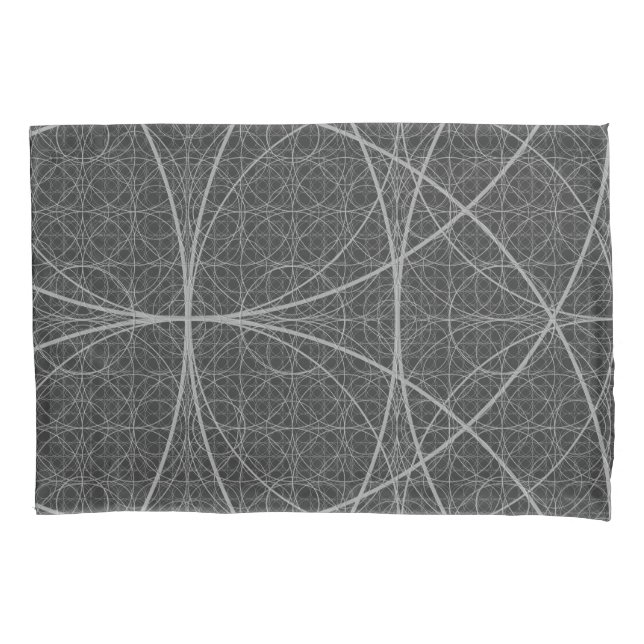 Sacred Geometry Circles Flower of Life Pillowcase (Front)