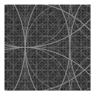 Sacred Geometry Circles Flower of Life Poster
