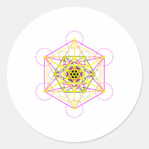 Sacred Geometry Classic Round Sticker