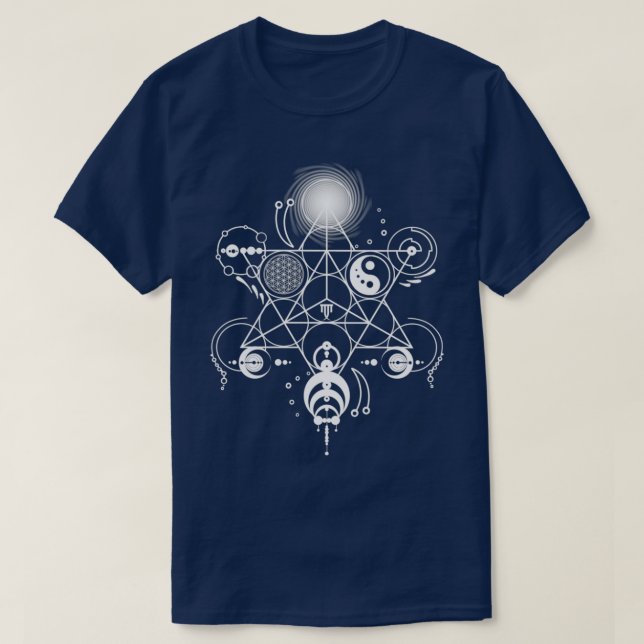 Sacred Geometry Crop Circles Manafold Art T-Shirt (Design Front)