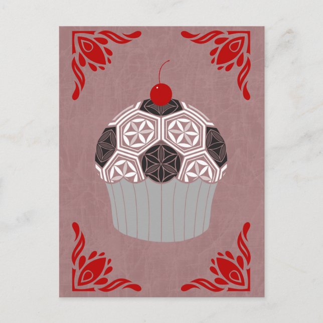 sacred geometry cupcake postcard (Front)