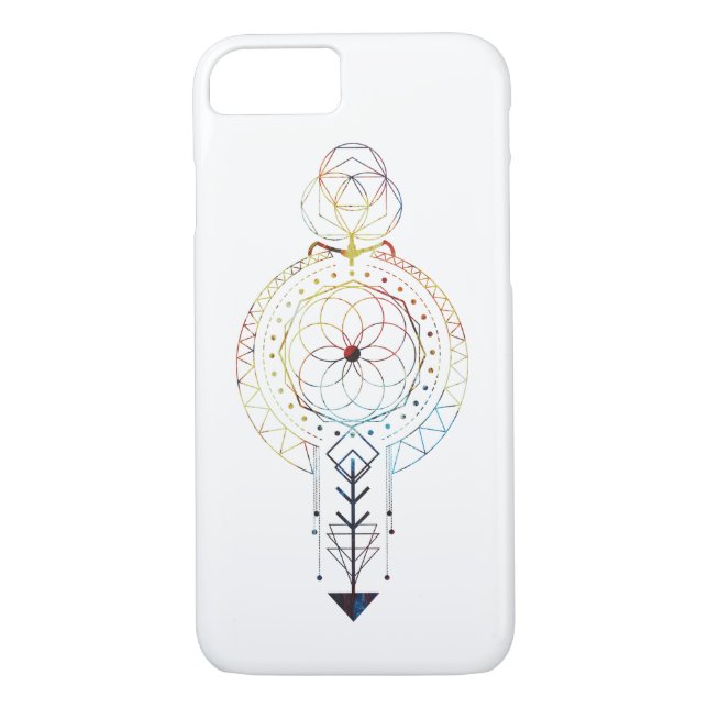 Sacred Geometry Designed iPhone 7 Case (Back)
