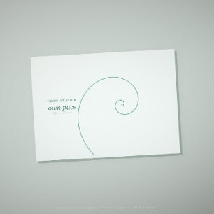 Sacred geometry encouragement card · grow at pace