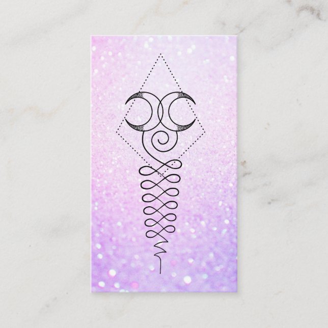 *~* Sacred Geometry Enlightenement Nirvana Pastel Business Card (Front)