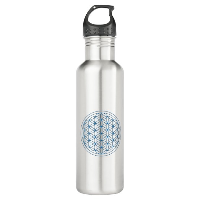 Sacred Geometry Flower of Life 710 Ml Water Bottle (Front)