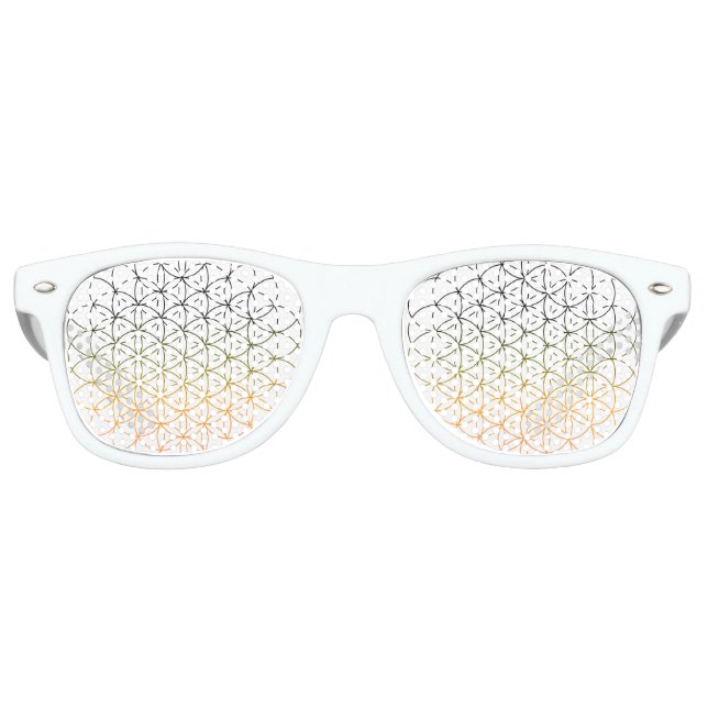 Sacred Geometry Flower Of Life Retro Sunglasses (Front)