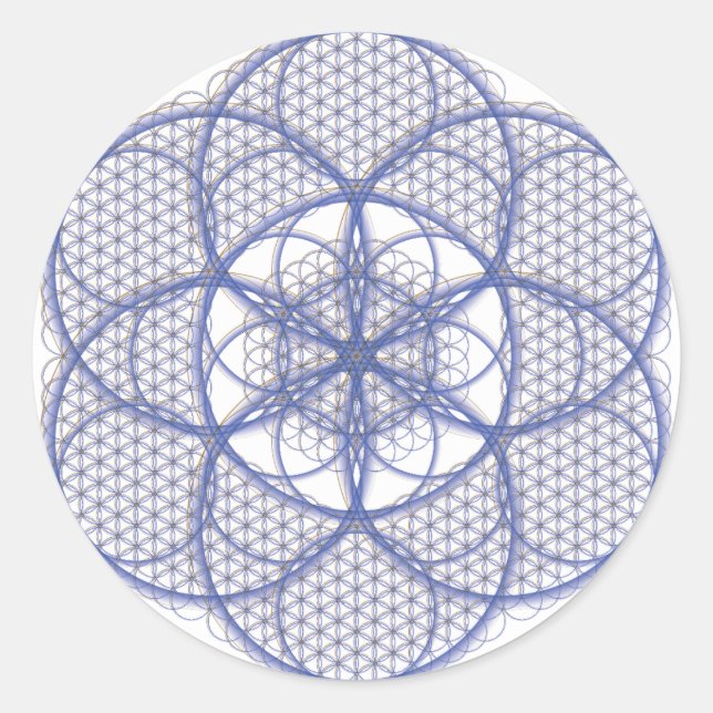 Sacred Geometry - Flower of Life Sticker (Front)