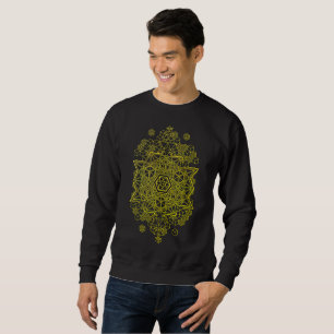 Sacred Geometry Geometric Merkabah 64 Tetrahedron Sweatshirt