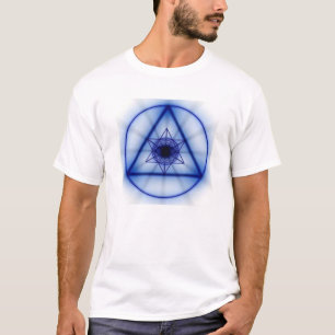 Sacred Geometry - Glowing Metatron (Blue) T-Shirt