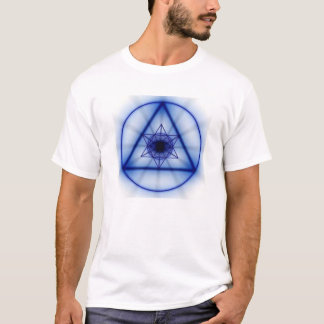 Sacred Geometry - Glowing Metatron (Blue) T-Shirt