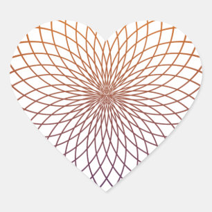 Sacred Geometry Heart Sticker