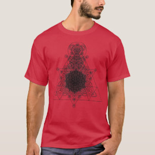 Sacred Geometry Higher Dimension Black T-Shirt