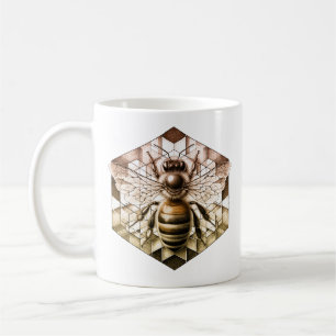 Sacred Geometry Honey Mug Bee Gift for Beekeepers