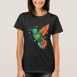 Sacred Geometry Hummingbird Mystic Celestial Desig T-Shirt
