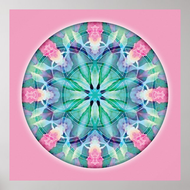 Sacred Geometry Mandala 11 Poster (Front)
