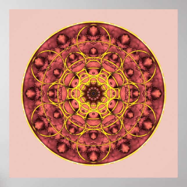 Sacred Geometry Mandala 4 Poster (Front)