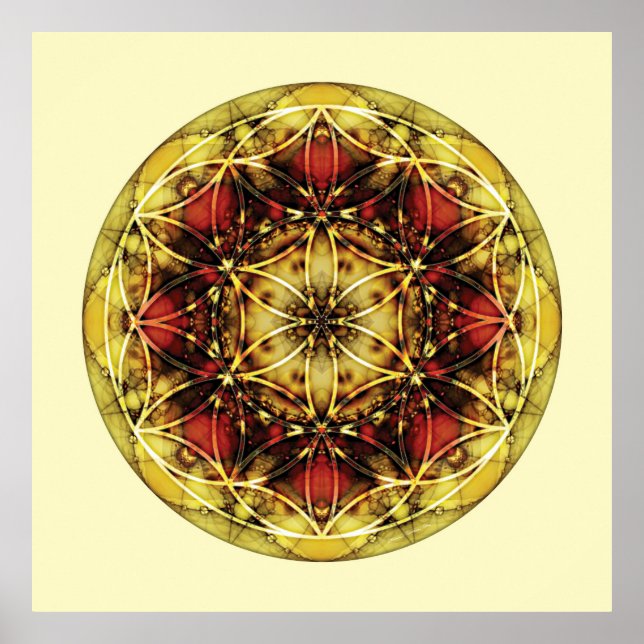 Sacred Geometry Mandala 6 Poster (Front)