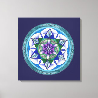 Sacred Geometry Mandala Canvas Print