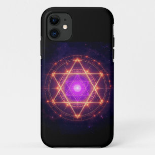 Sacred Geometry Mandala – Light Within the Cosmos iPhone 11 Case