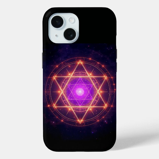 Sacred Geometry Mandala – Light Within the Cosmos Case-Mate iPhone Case (Back)