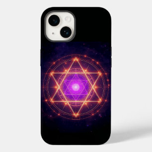 Sacred Geometry Mandala – Light Within the Cosmos Case-Mate iPhone 14 Case