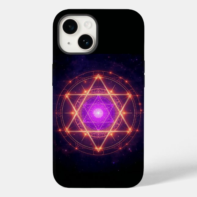 Sacred Geometry Mandala – Light Within the Cosmos Case-Mate iPhone Case (Back)