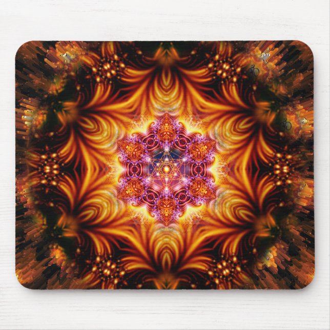 Sacred Geometry Mandala Mouse Pad (Front)