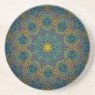 Sacred Geometry Mandala: Sincerity - Hand Drawn Coaster
