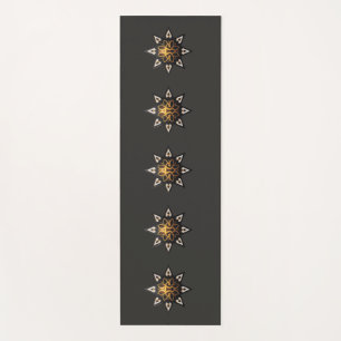 🌟Sacred Geometry Mandala – Timeless Golden Star Yoga Mat