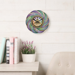 Sacred Geometry Manifestation Symbol Large Clock