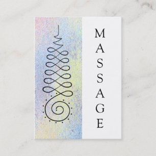 *~* Sacred Geometry Massage  Enlightenment  Pastel Business Card