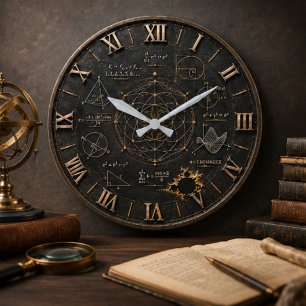 Sacred Geometry Math Large Clock
