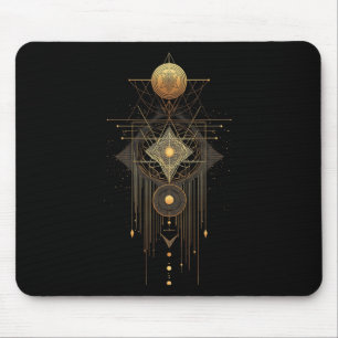 Sacred Geometry Metatron Abstract Art Deco Spiritu Mouse Mat