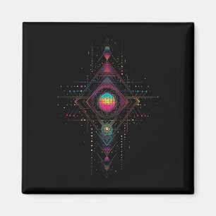 Sacred Geometry Metatron Cube Spiritual Yoga _5 Magnet