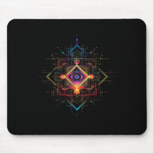 Sacred Geometry Metatron Cube Spiritual Yoga _6 Mouse Mat