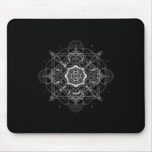 Sacred Geometry Metatron Cube Spiritual Yoga _9 Mouse Mat