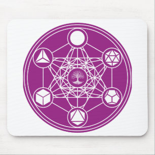 sacred geometry Metatrons Cube Abstract Energy Mouse Mat