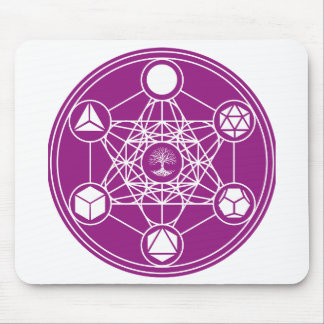 sacred geometry Metatrons Cube  Abstract Energy  Mouse Mat