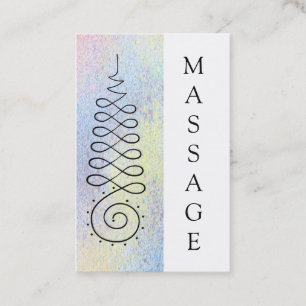 *~* Sacred Geometry Pastel Massage  Nirvana Business Card