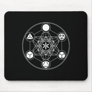 Sacred Geometry, Platonic Solids, Yoga, Metatron, Mouse Mat